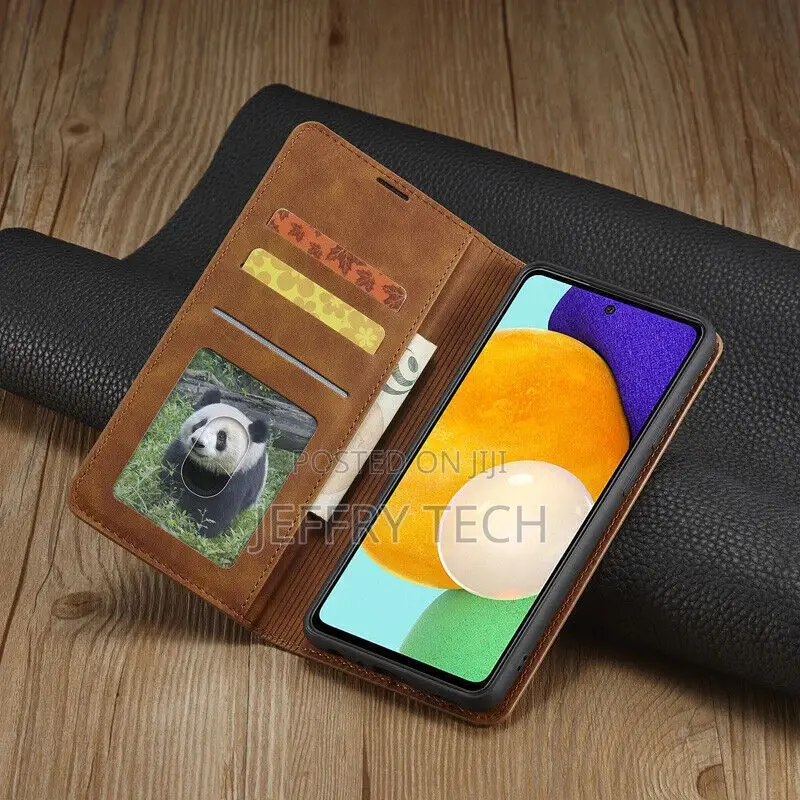 Samsung S23 S22 S21 Ultra Plus A53 A13 A23 73 Case Leather