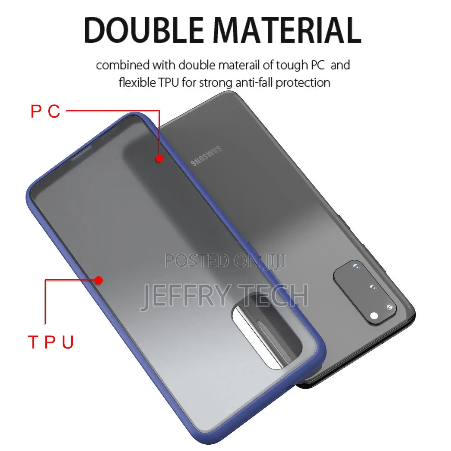 Semi Transparent Hybrid Case for Samsung Galaxy Note 20 - Na