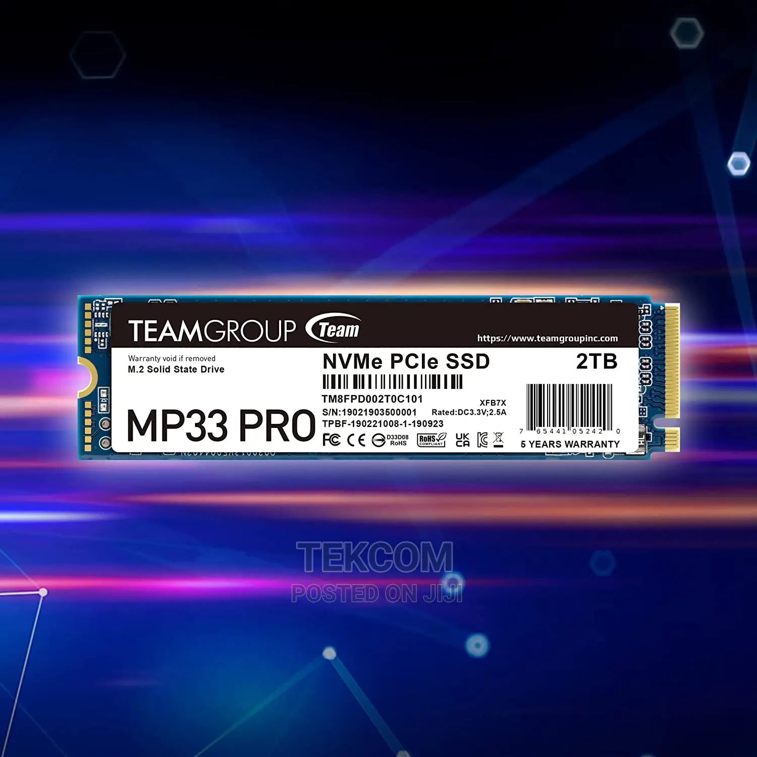 Team Group MP33 PRO M.2 2280 512GB Pcie 3.0
