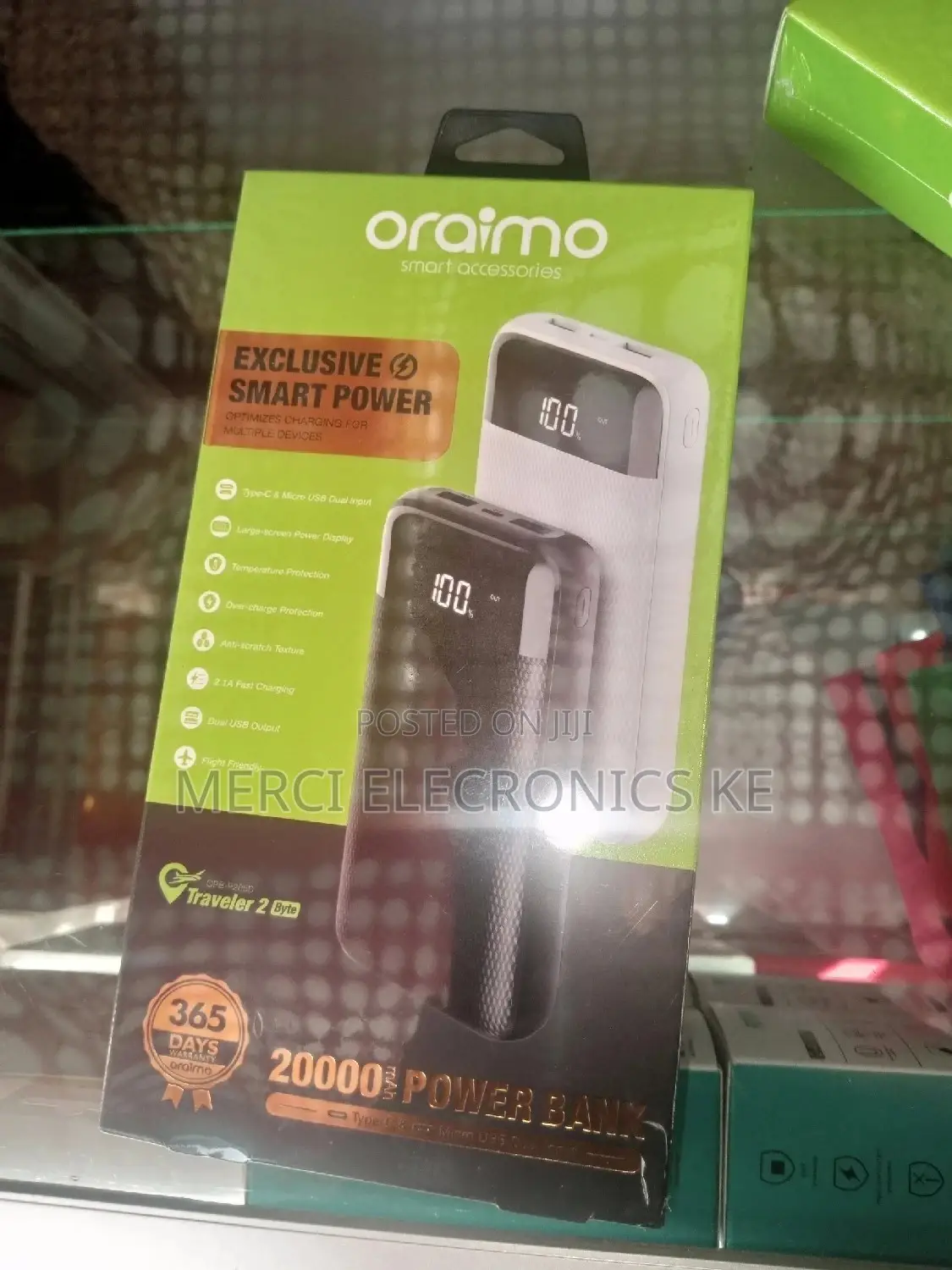 Oraimo Traveller 2 Byte 20000mah Exclusive Smart Power Bank