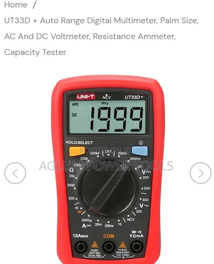 Digital Multimeter 33D+