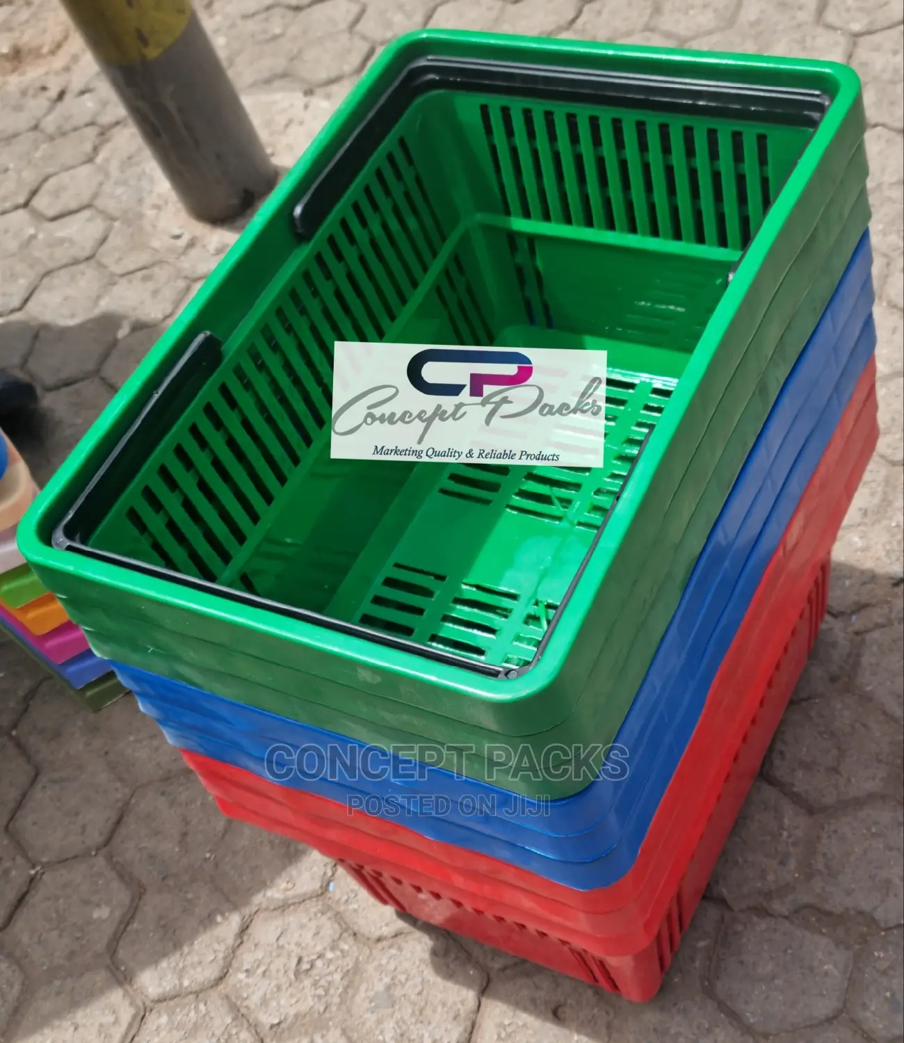 Plastic Shopping Basket. 25cm X 35cm X 40 Cm