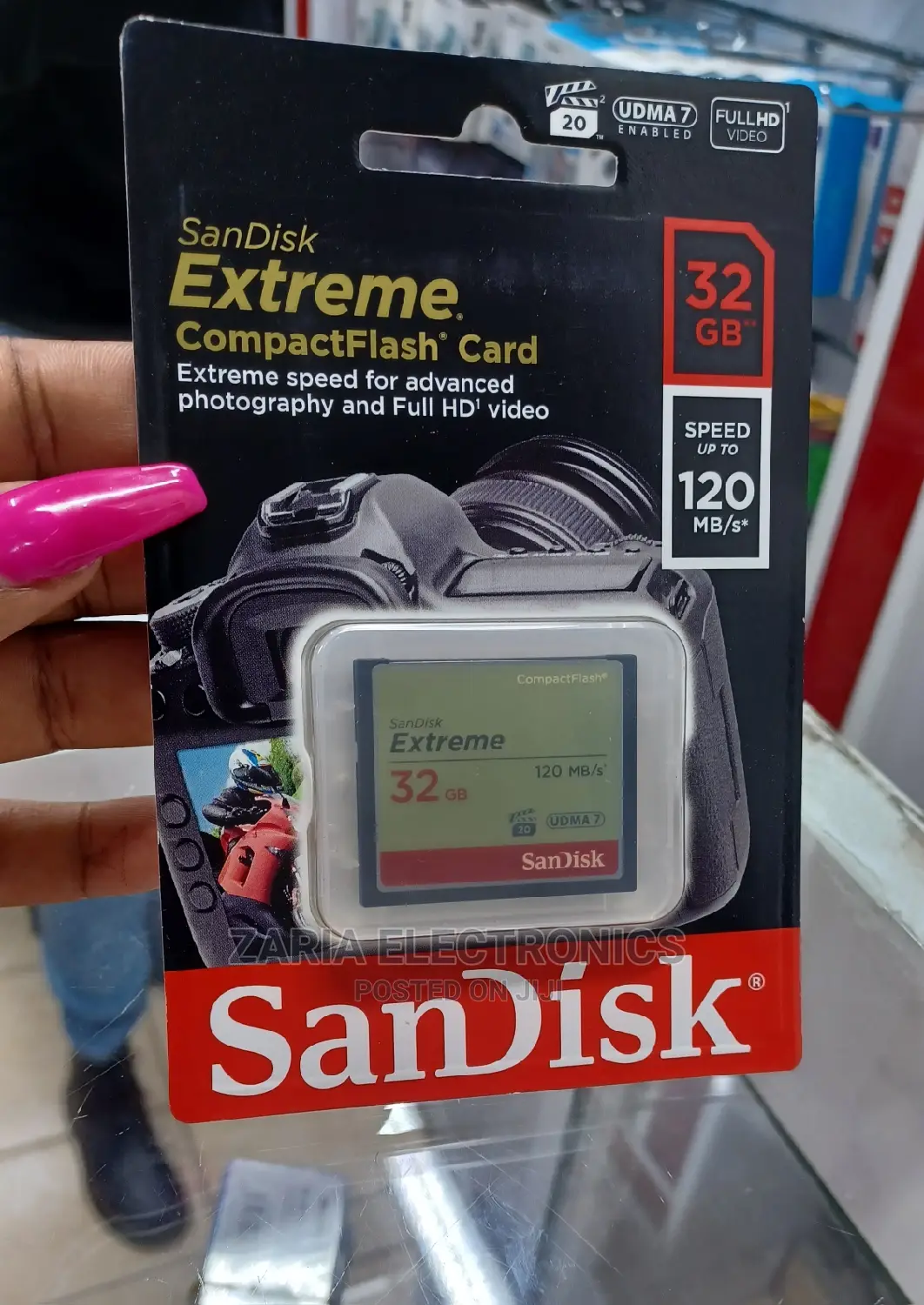 Sandisk 32gb Extreme Cf Card 120mbps,