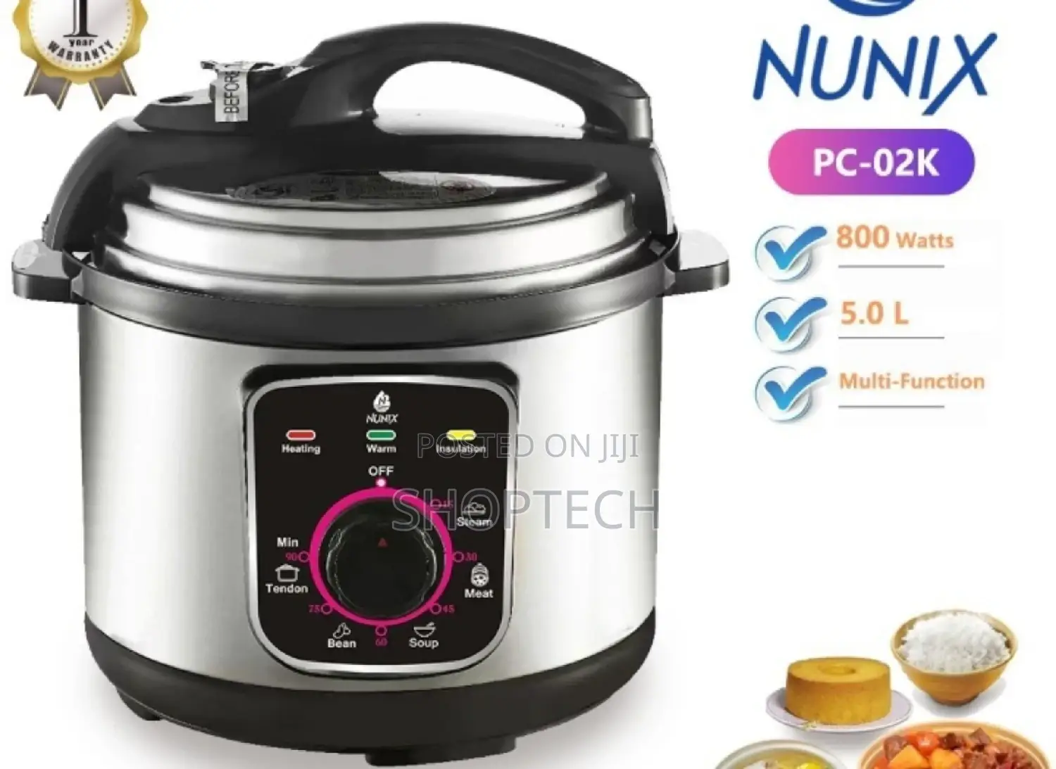 Nunix Pressure Cooker With Handle