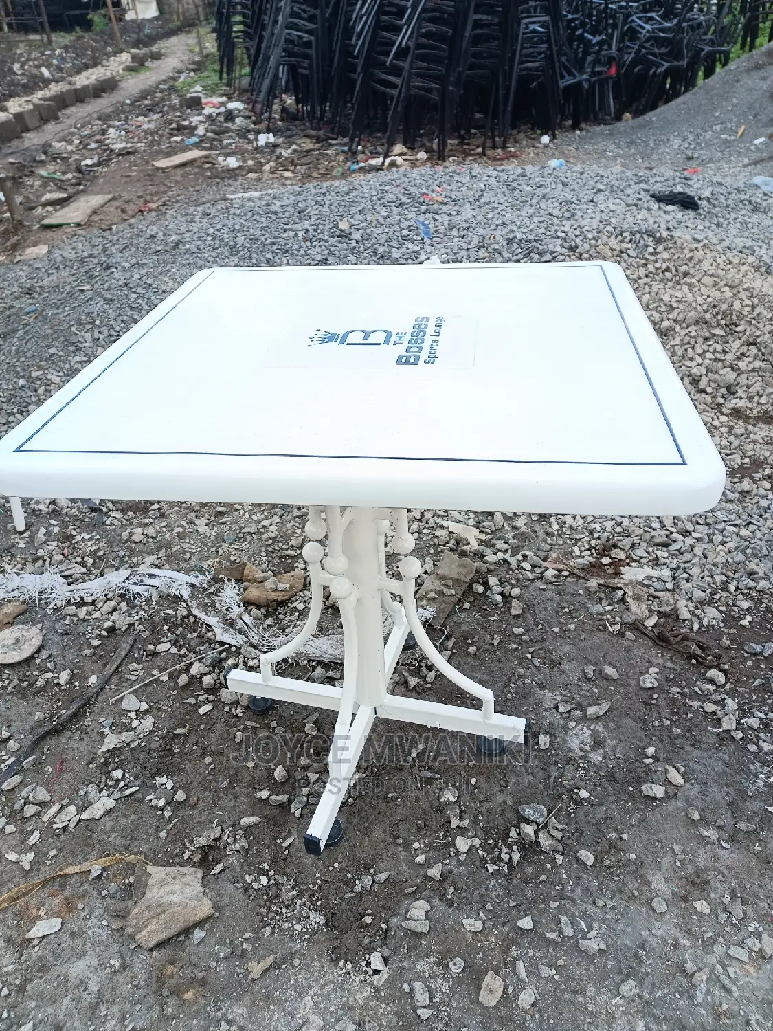 Restaurant Table White in Colour With Powder Coating