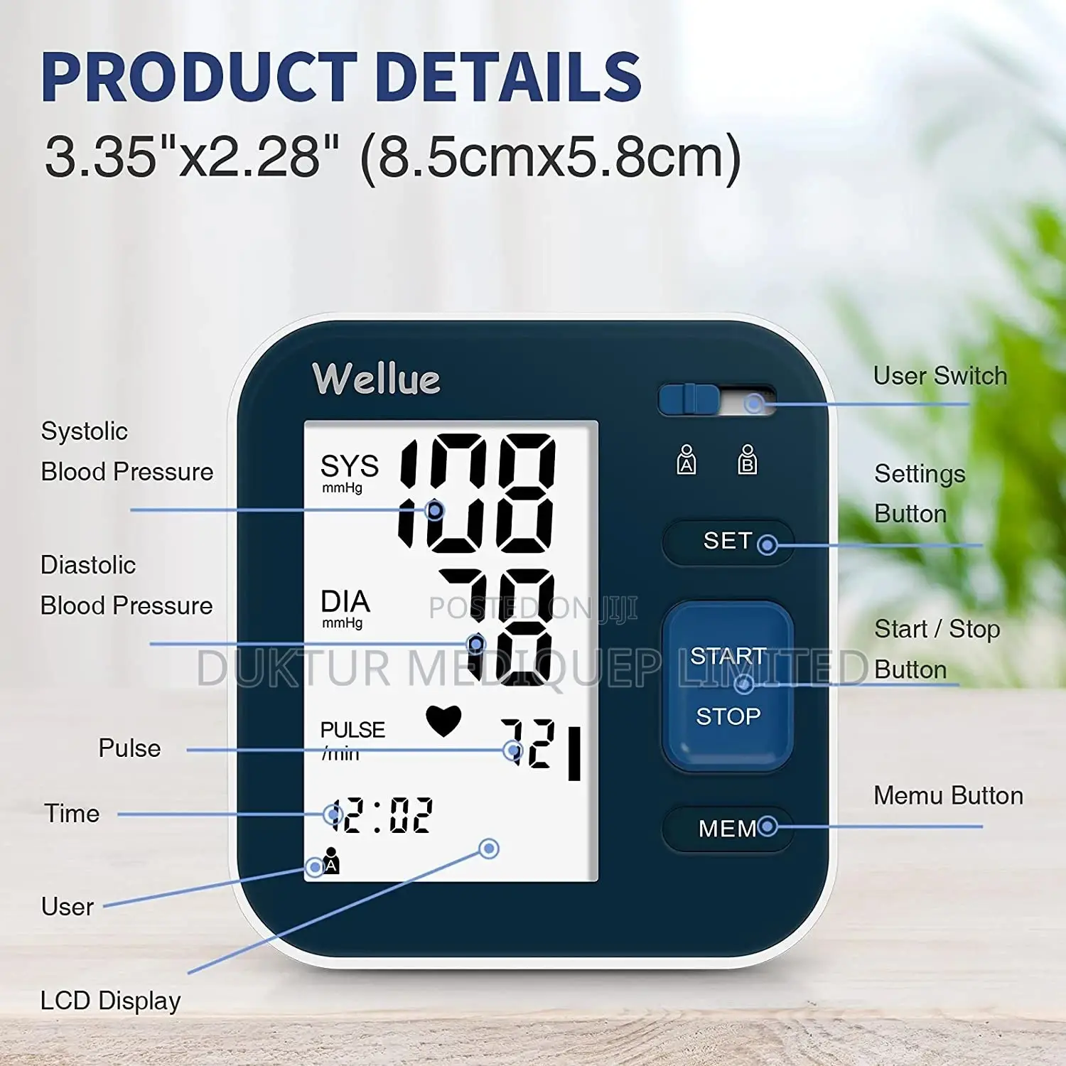 Upper Arm BP Monitor With Smart App, Dual User 240 Memory