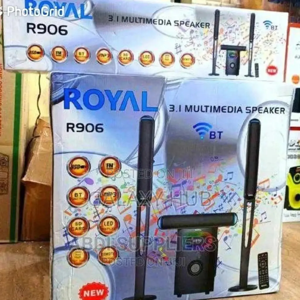 Subwoofer Royal R906 Bluetooth Aux Usb Support Fm Radio