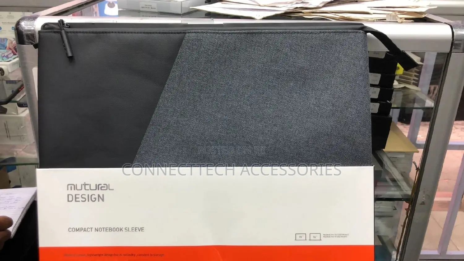 Mutural Compact Notebook Sleeve "15" and "16"Inches