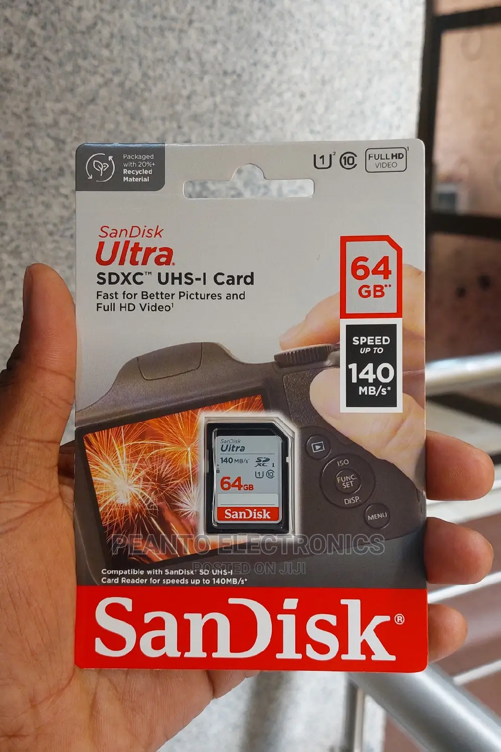 Sandisk 64gb 140mbs Ultra Uhs-I SDHC Memory