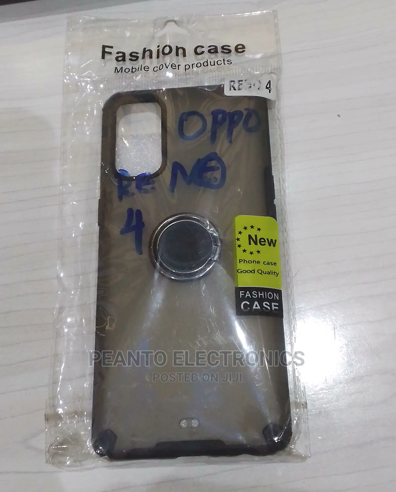 Phone Case for Oppo Reno4 Clear/Black