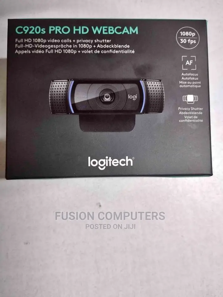 Logitech C920s PRO Full HD Webcam With Privacy Shutter