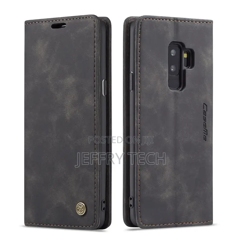 Samsung Galaxy S9 Plus Anti-Fall Retro Leather Wallet Case B