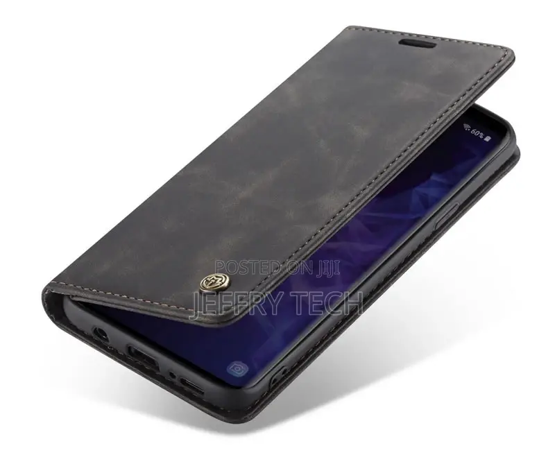 Samsung Galaxy S9 Plus Anti-Fall Retro Leather Wallet Case B
