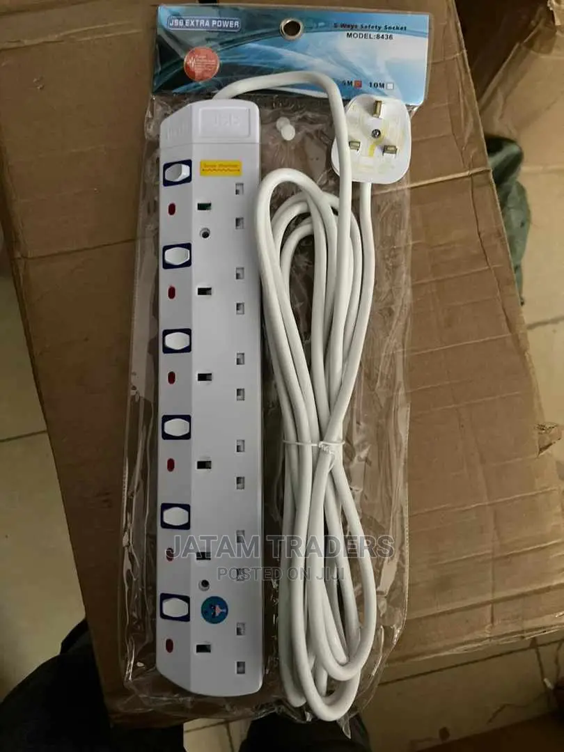 6ways 10m Power Extension Cable