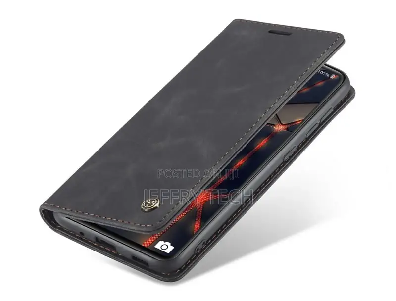 Samsung Galaxy S20 FE Retro Flip Leather Wallet Case Black