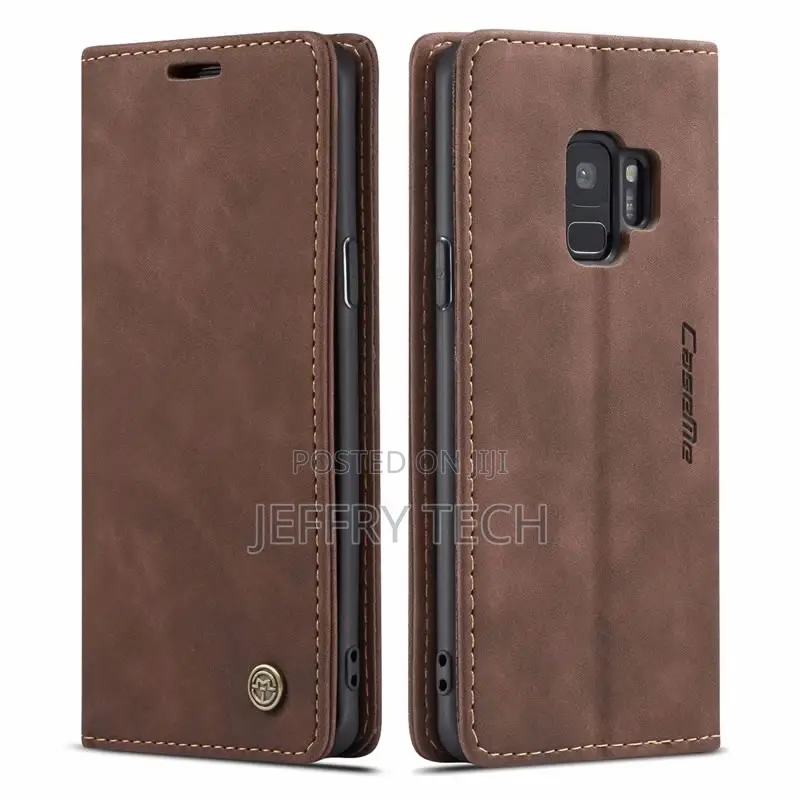 Samsung Galaxy S9 Retro Matte Soft Flip Leather Wallet Case
