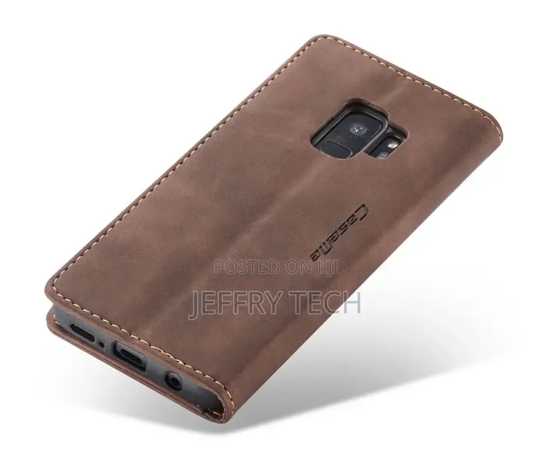 Samsung Galaxy S9 Retro Matte Soft Flip Leather Wallet Case