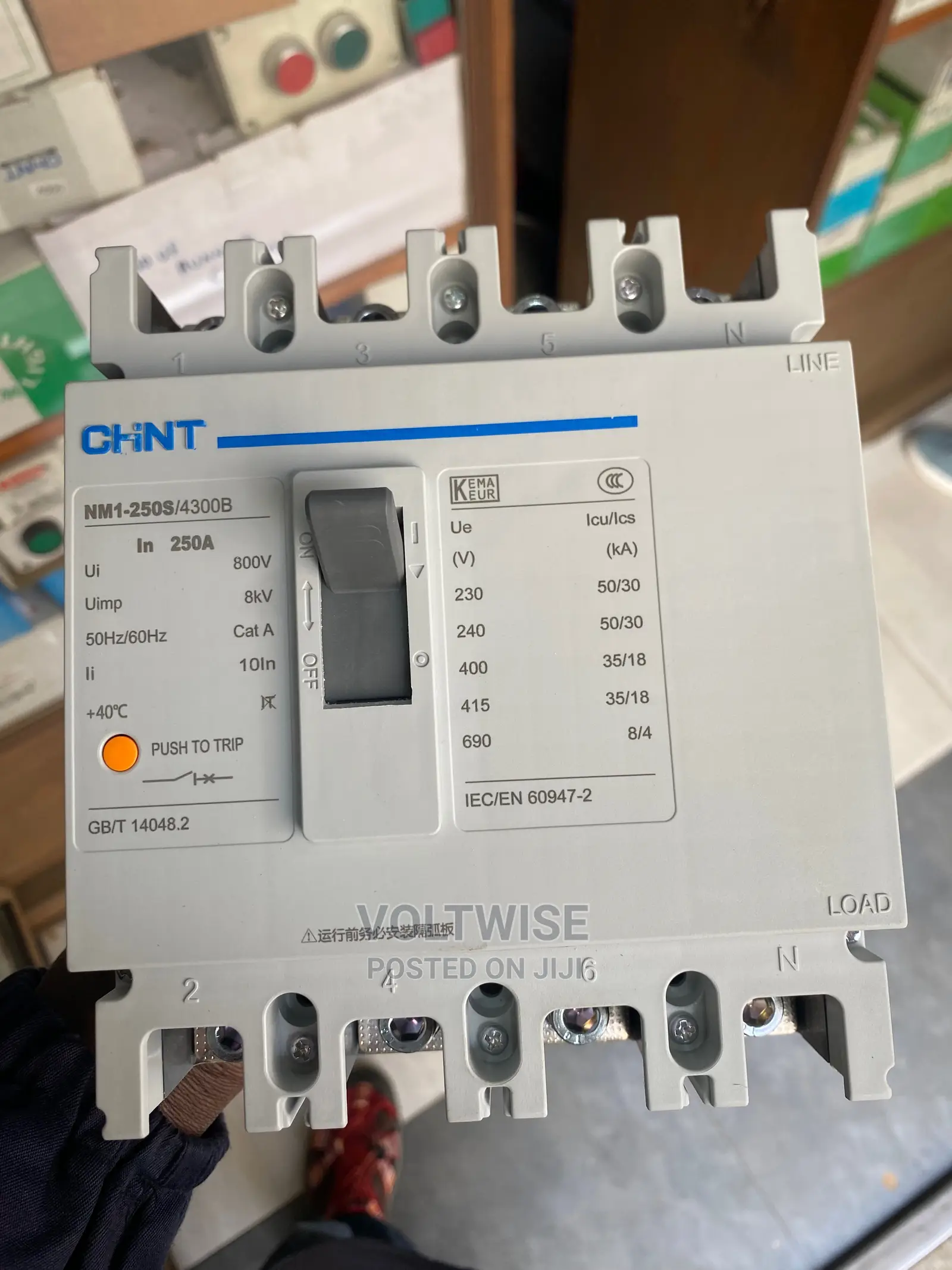 250A McCb 4 Pole Air Switch Chint