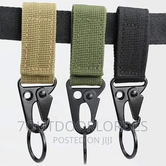 Tactical Gear Utility Webbing Belt Key Chain