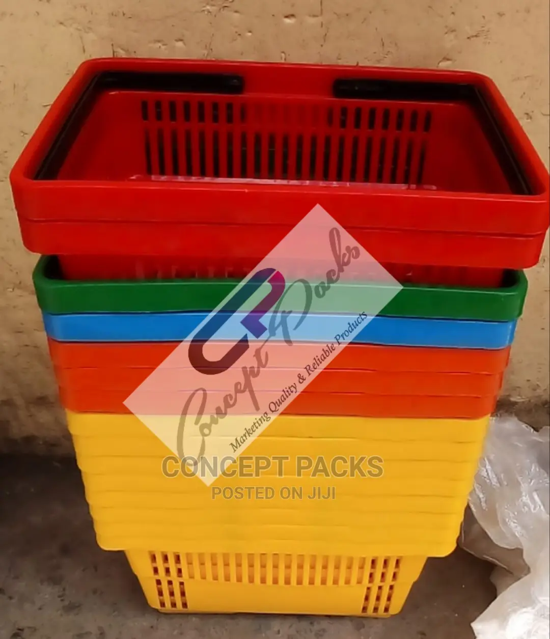 Supermarket-Basket L 44.2 × W 30.7 × H 23.8cm