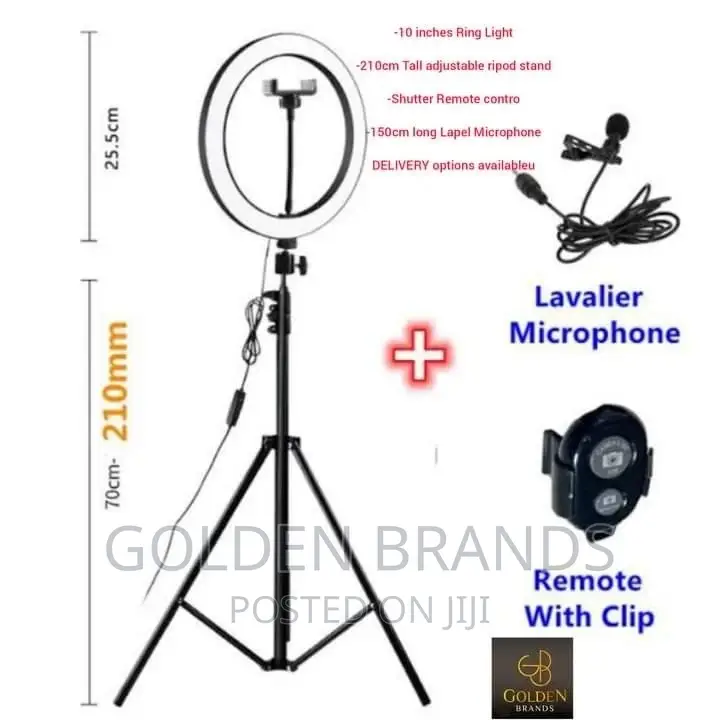 10 Inch Ringlight for Live Video Recording + Photography