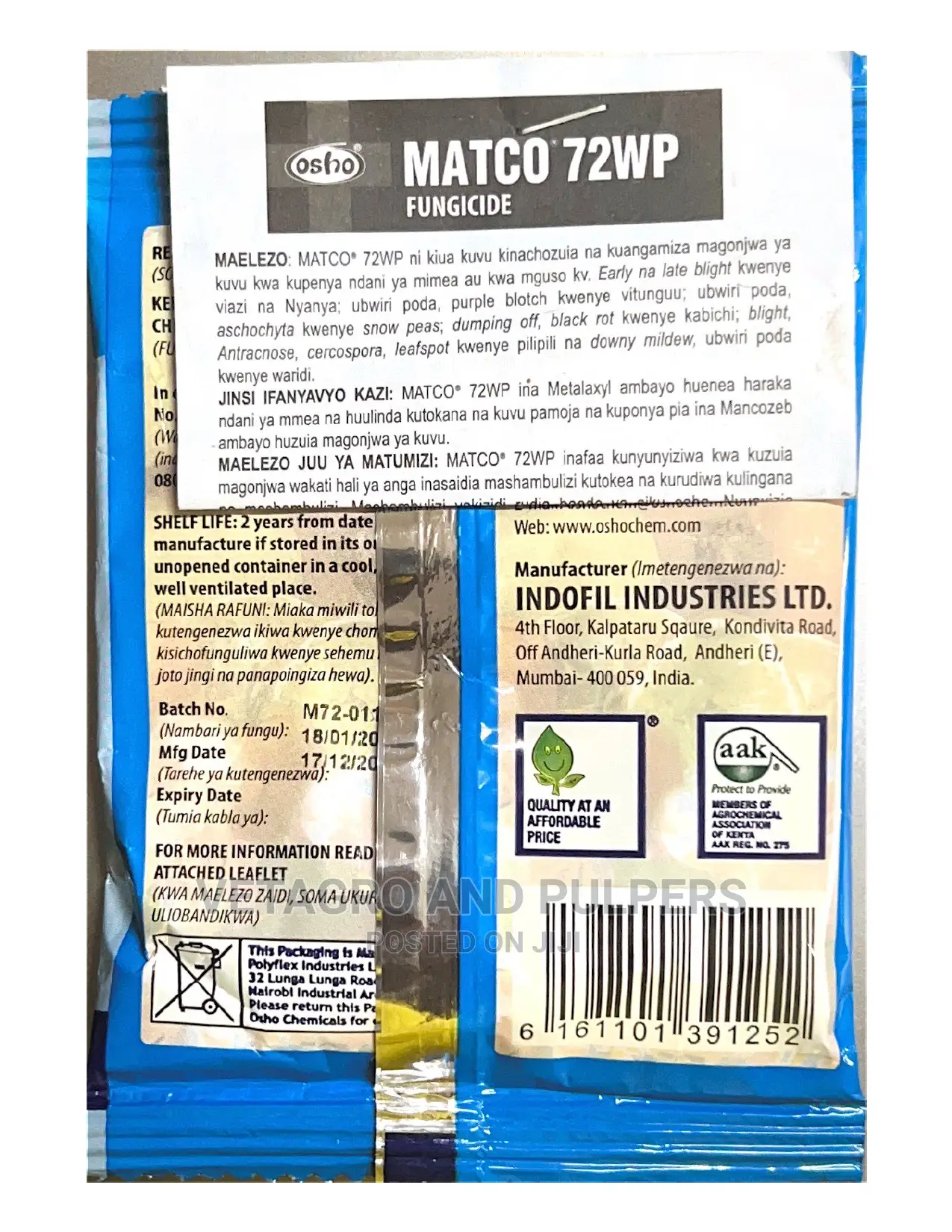 Matco 72wp Fungicide