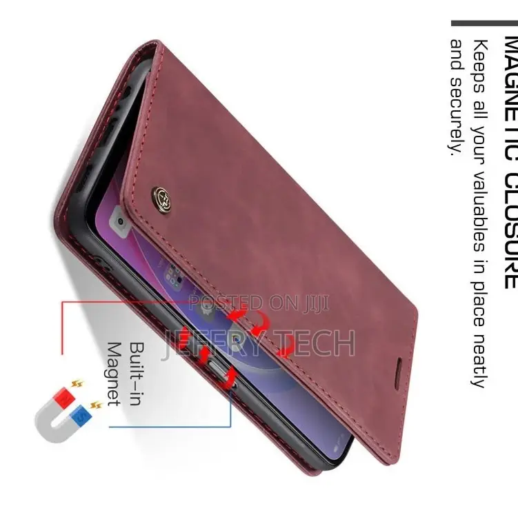 OPPO A76 4G Retro Flip Leather Wallet Case Red