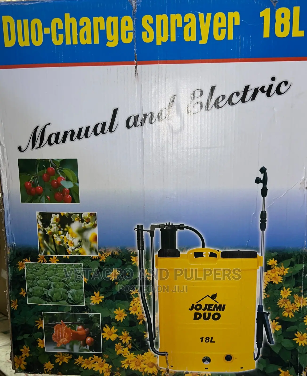 Manual Electric Duo-Charge Sprayer 18ltrs