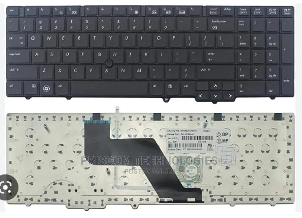 Hp Elitebook 8540P, 8540W Series Laptop Keyboard Black