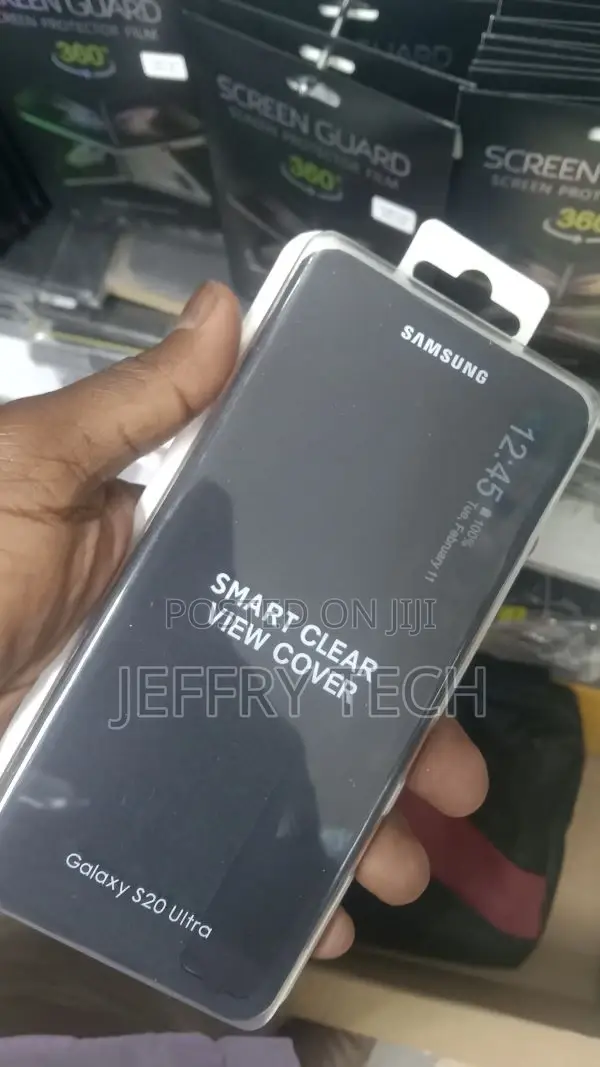 Smart Clear View Flip Case for Samsung Galaxy S20 Ultra