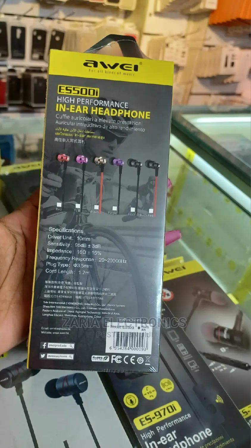 Awei Heavy Bass Earphones Es500i