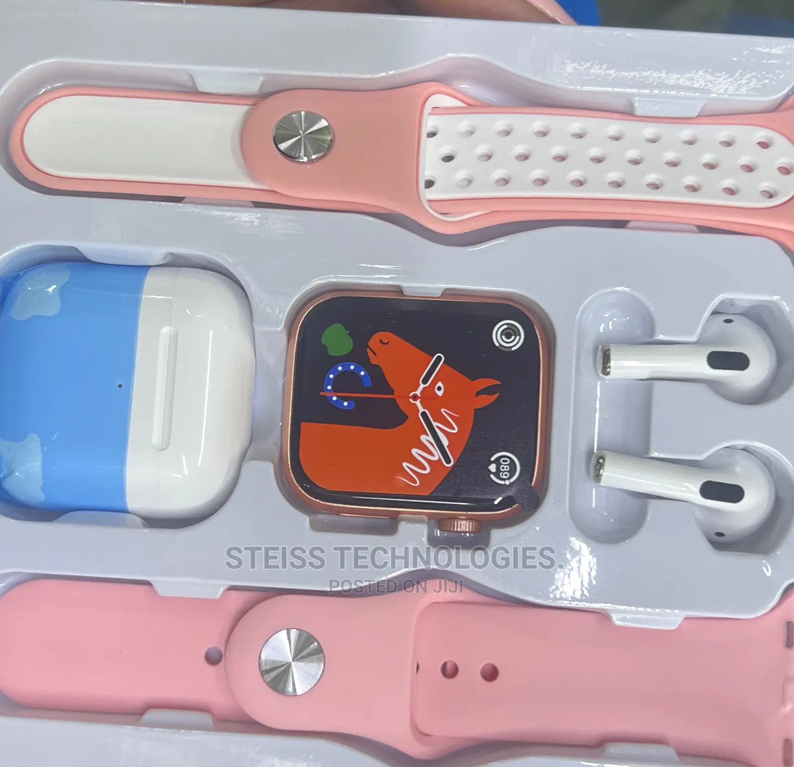 W26 Pro Max Pink Smartwatch.