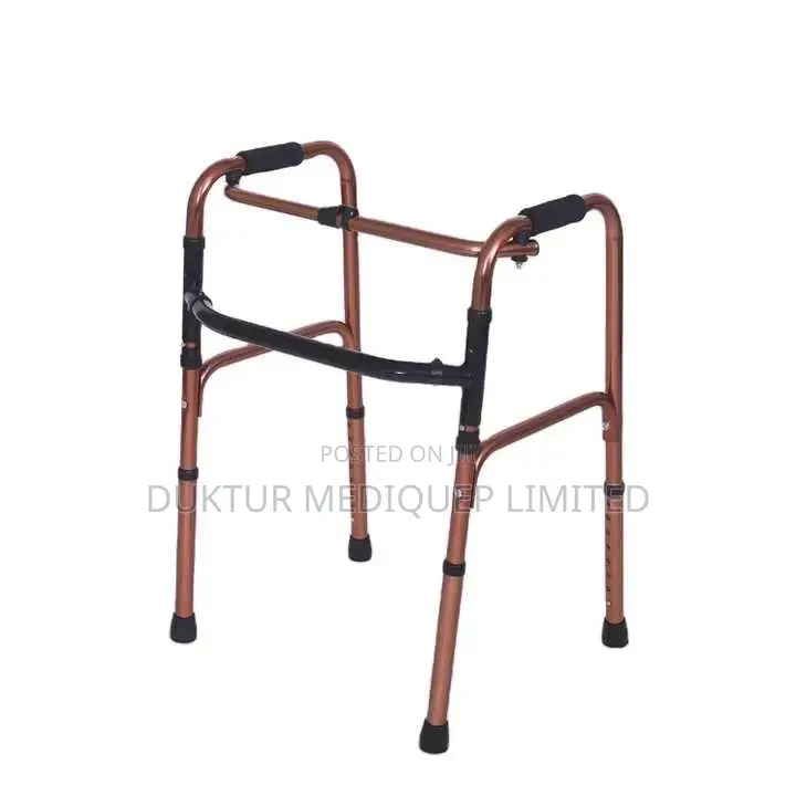 Lightweight Folding Walking Frame With Copper Finish Adults