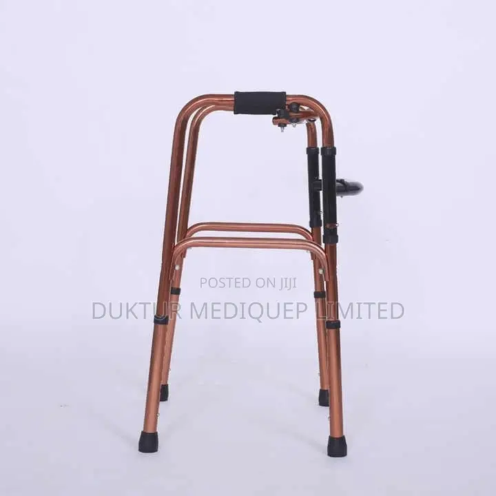 Lightweight Folding Walking Frame With Copper Finish Adults