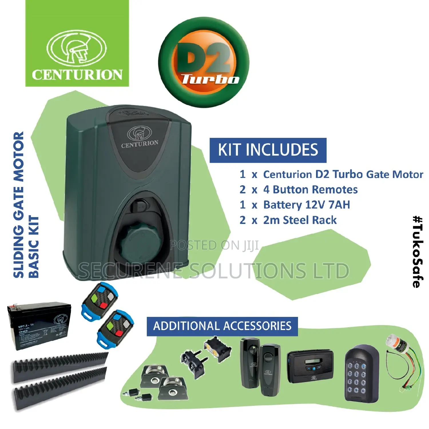 Centurion D3 Smart Sliding Gate Motor Kit
