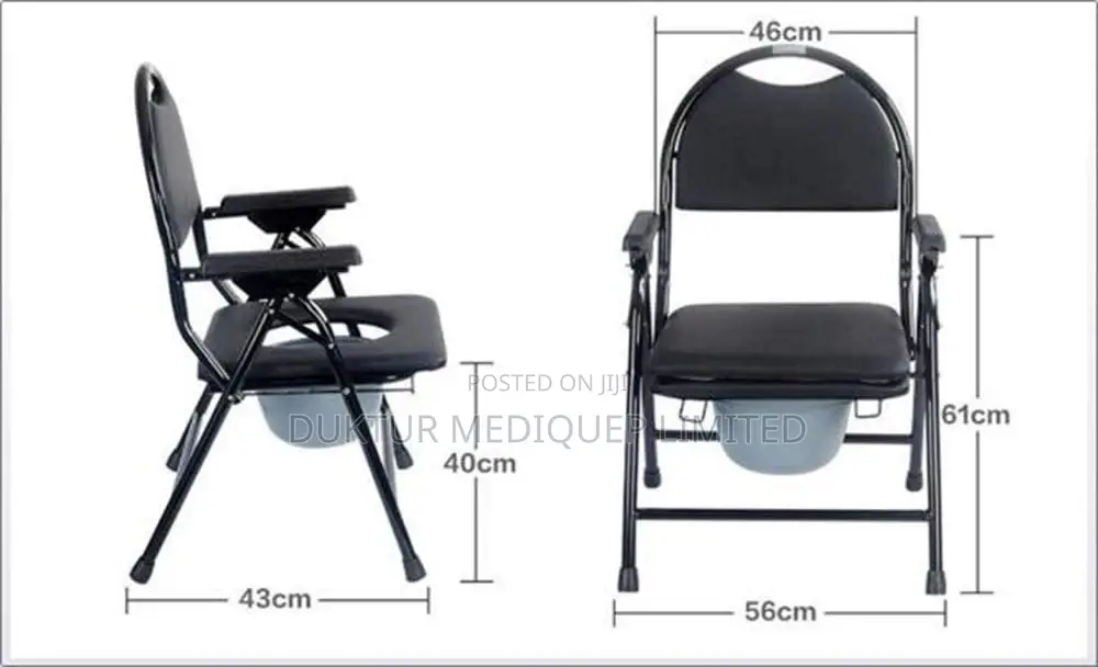 Economic Hospital Toilet Commode Chair With Bedpan