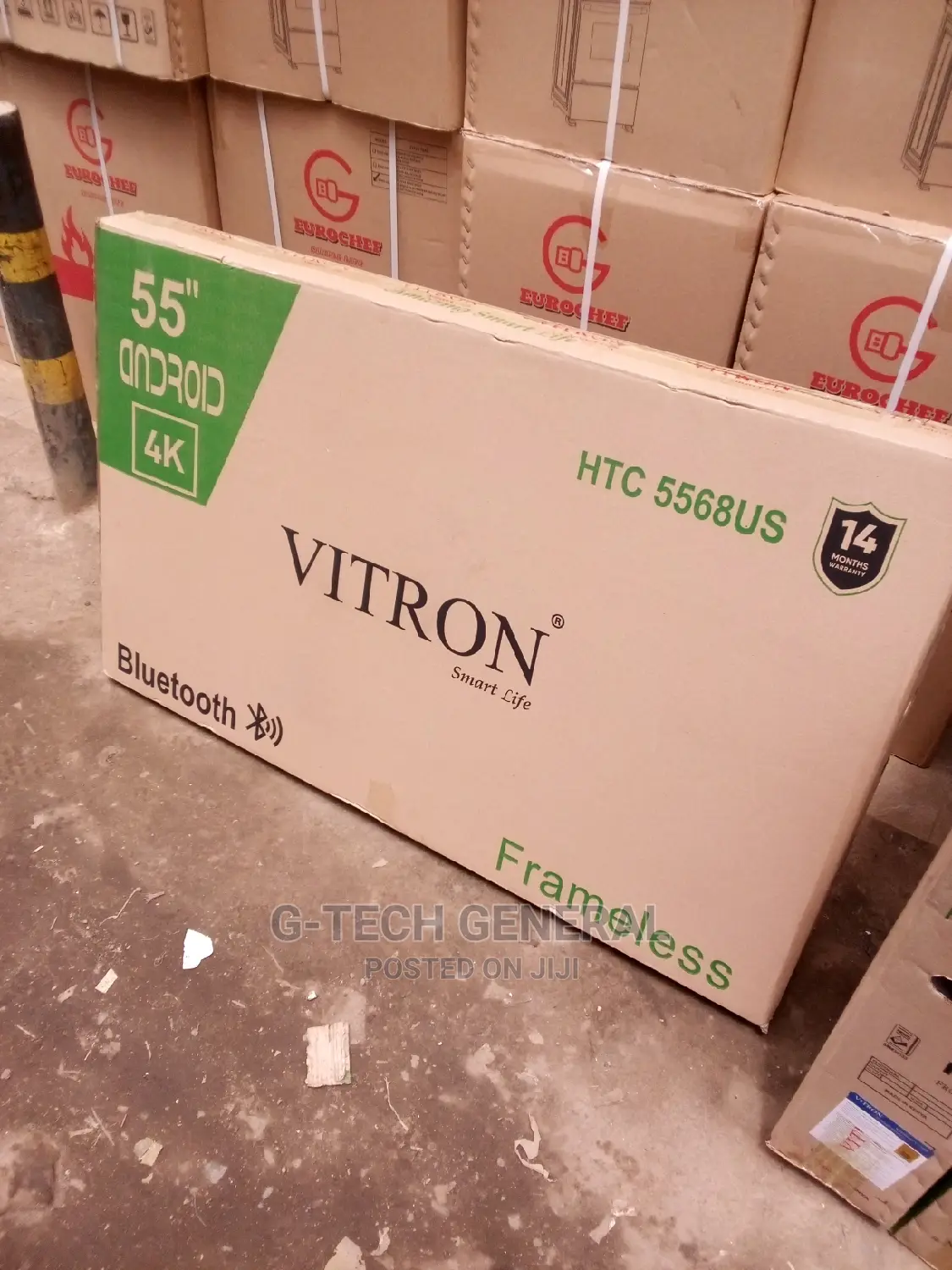 Vitron 50 Inch Frameless Smart Android Tv