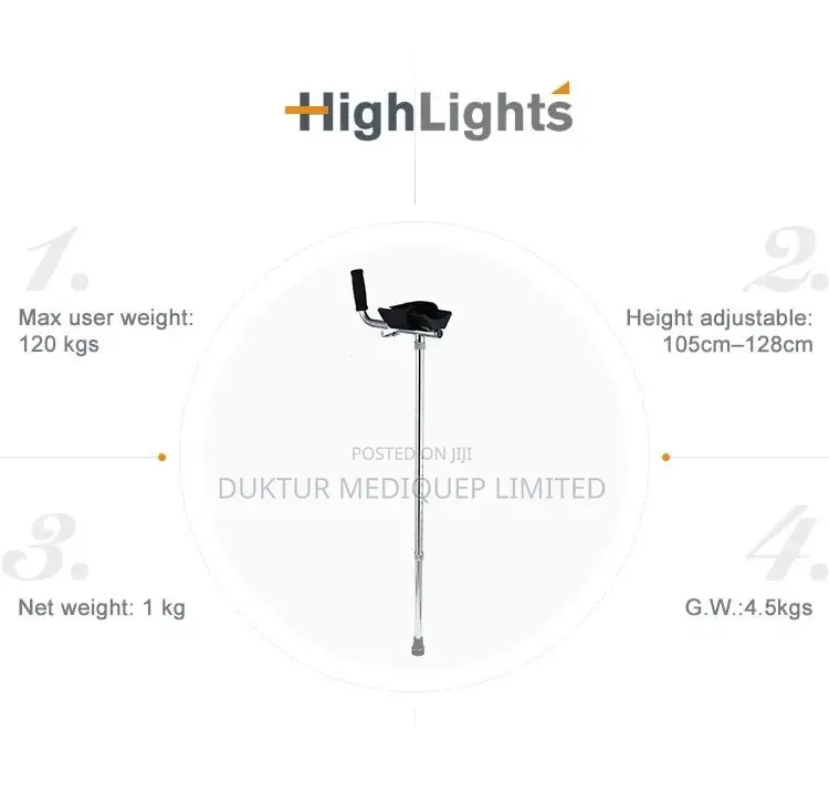 Elbow Crutches - Arthritic (Pair)/ Forearm Gutter Crutch
