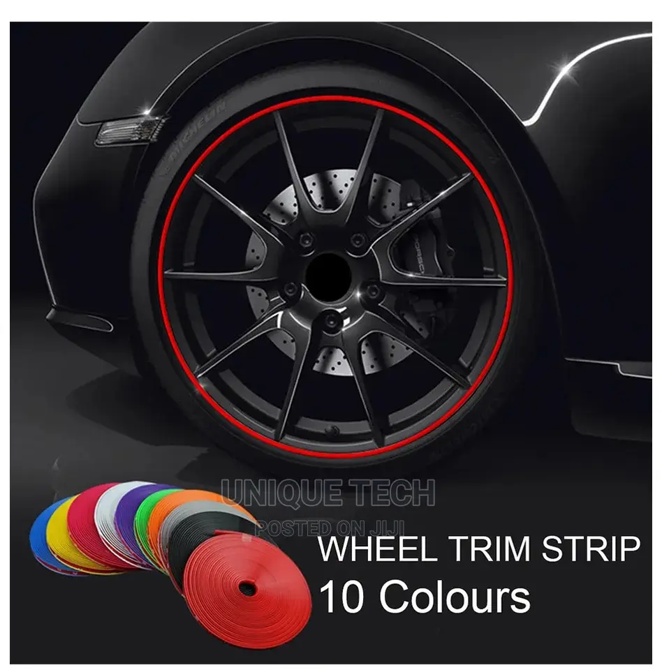 Car Rim Protector - Rubber Rim 8m Decor Strip