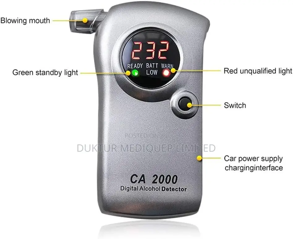 Digital Sensitive Alcohol Tester Blowing Test