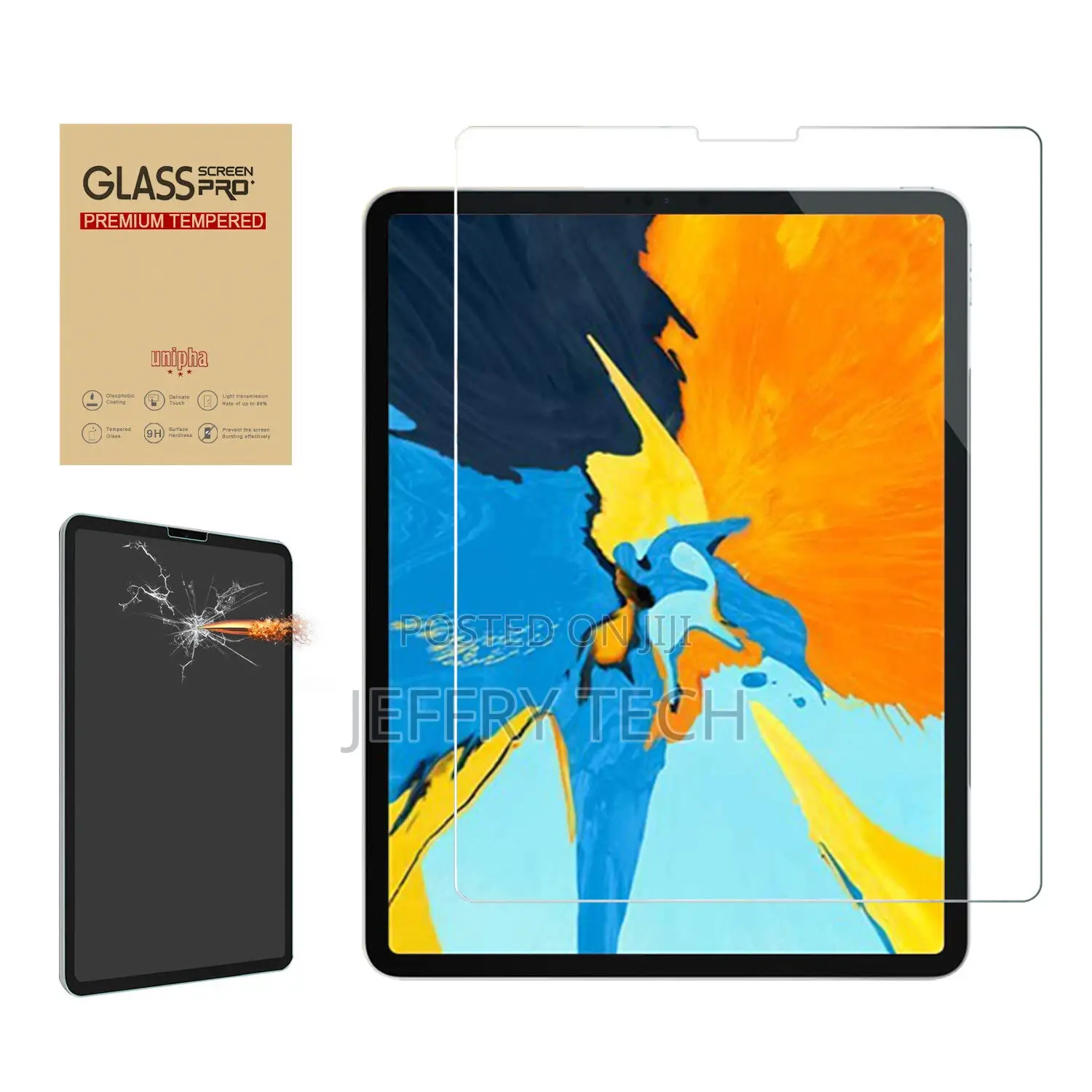 Glass Screen Protector Film for Apple iPad Pro 11 12.9" Air4