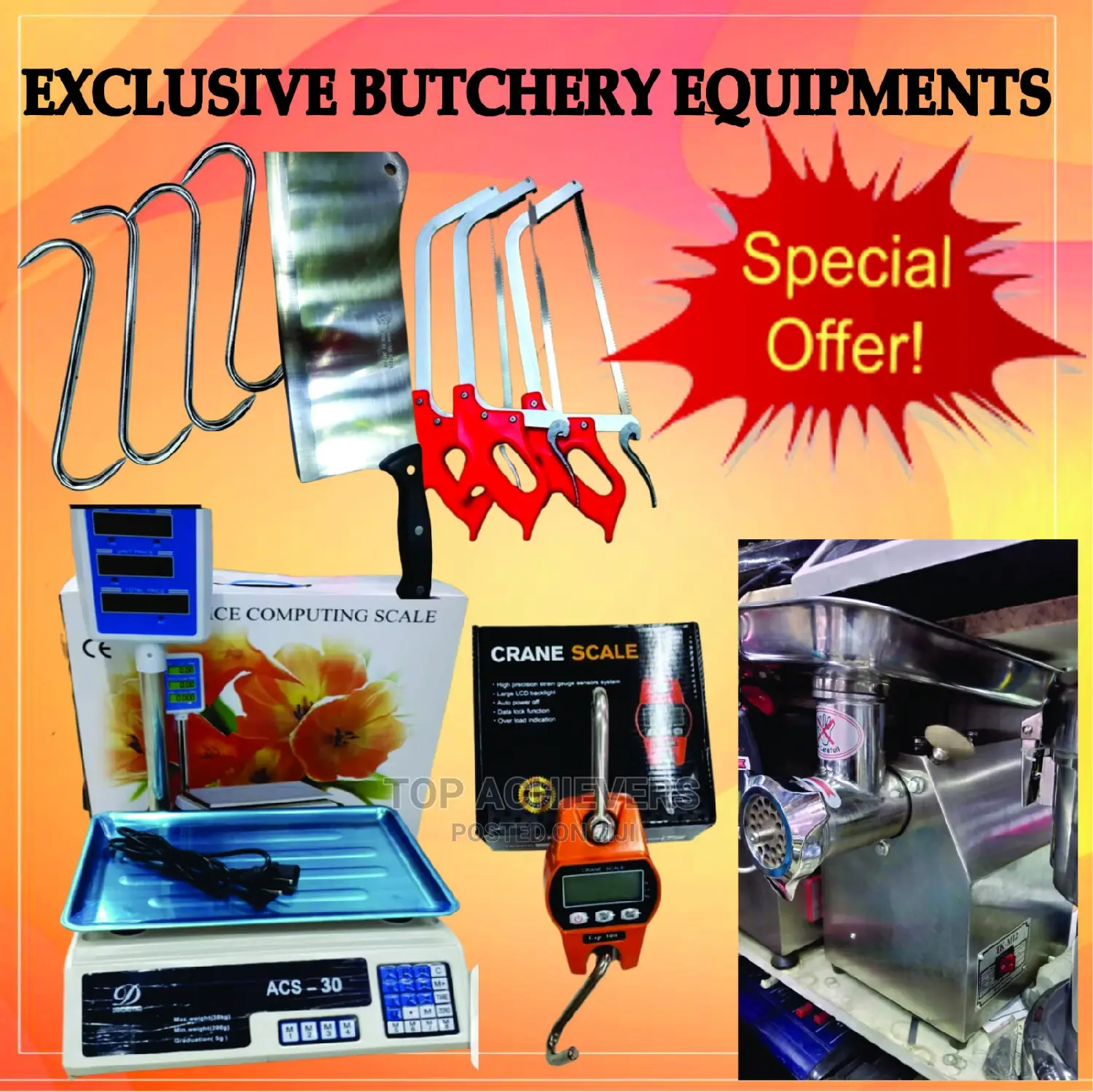 Butchery Equipments Combo