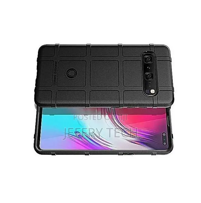 Rugged Shield Case Cover for Samsung S10 5G - Black