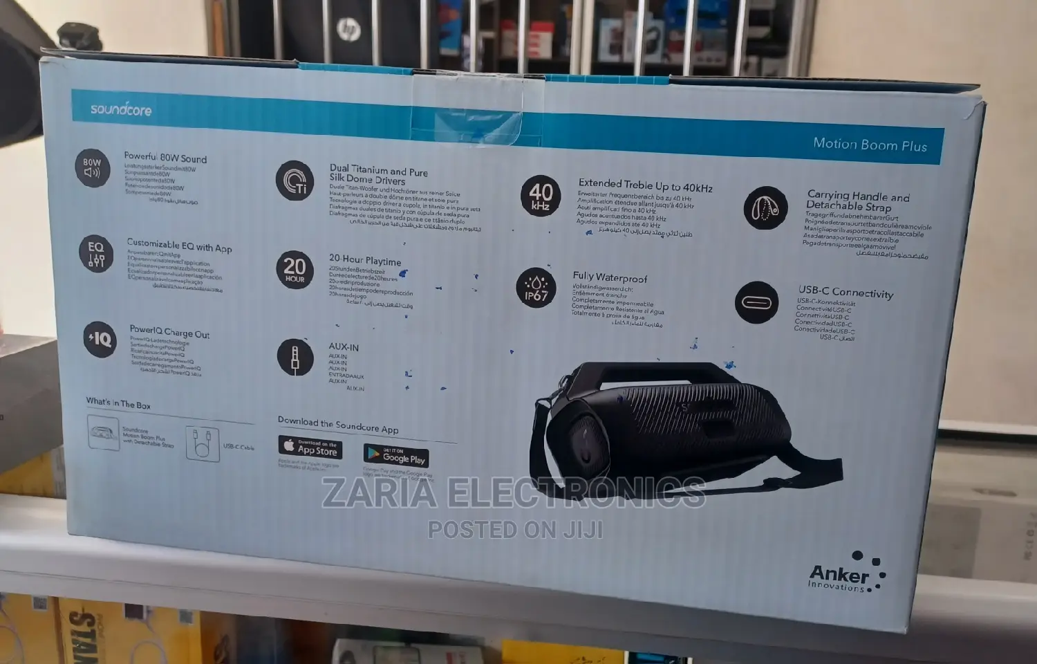 Ankar Blutooth Speaker,Motion Boom Plus