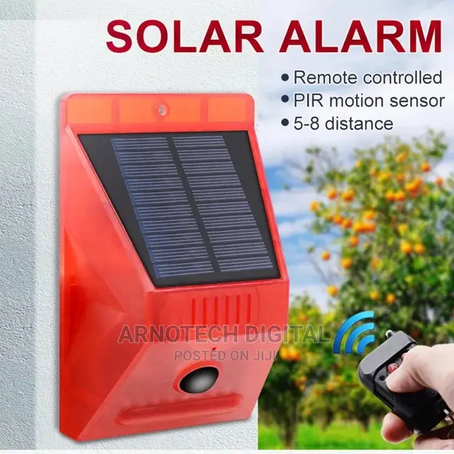 Remote Controlled Motion Sensor Solar Alarm