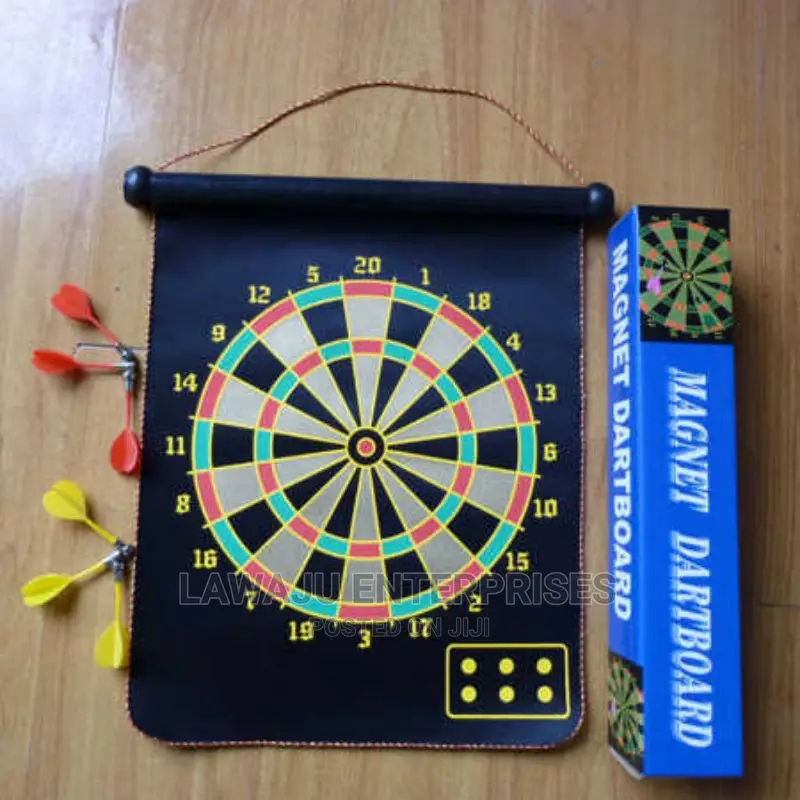 2in1 Magnetic Dart Board Stainless Steel Rod Velvet Cloth