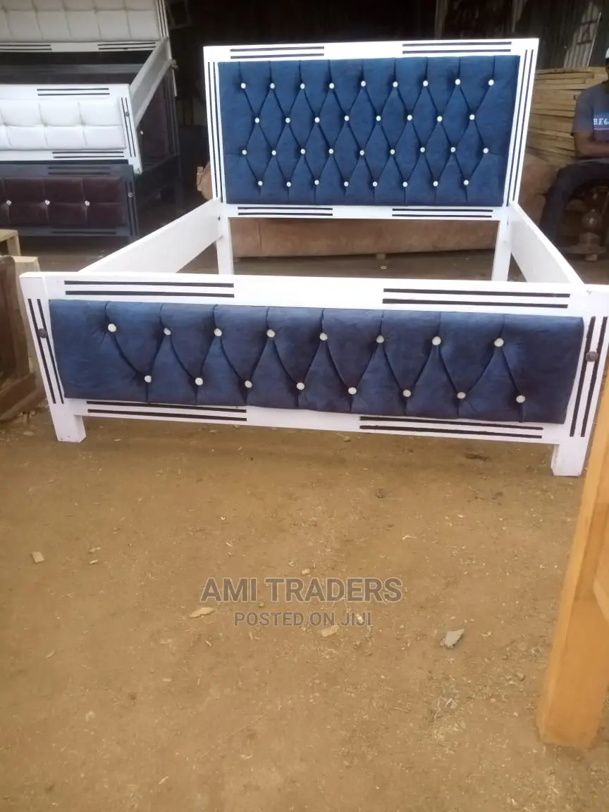 Blue Tufted Beds