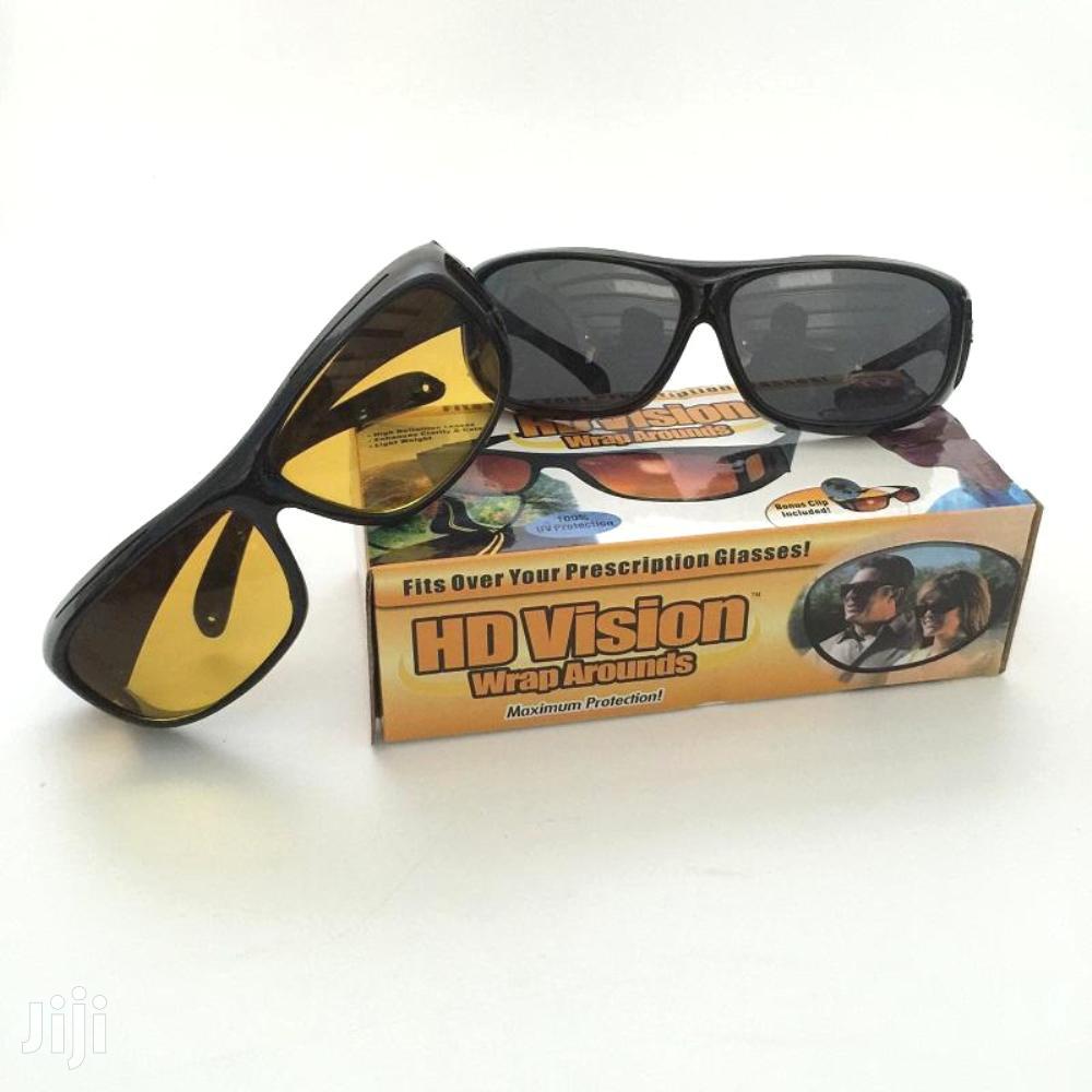 2in1 Night Vision Driving Anti Glare HD Vision Sunglasses