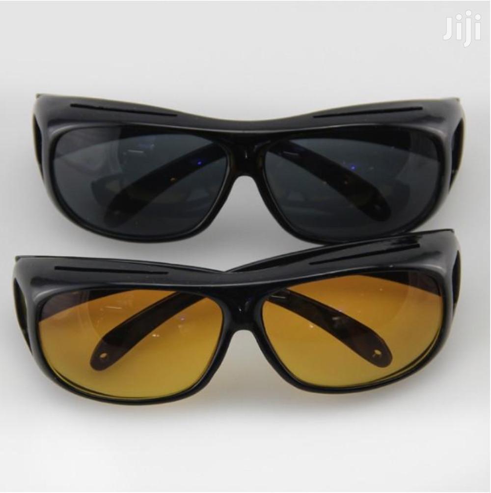 2in1 Night Vision Driving Anti Glare HD Vision Sunglasses