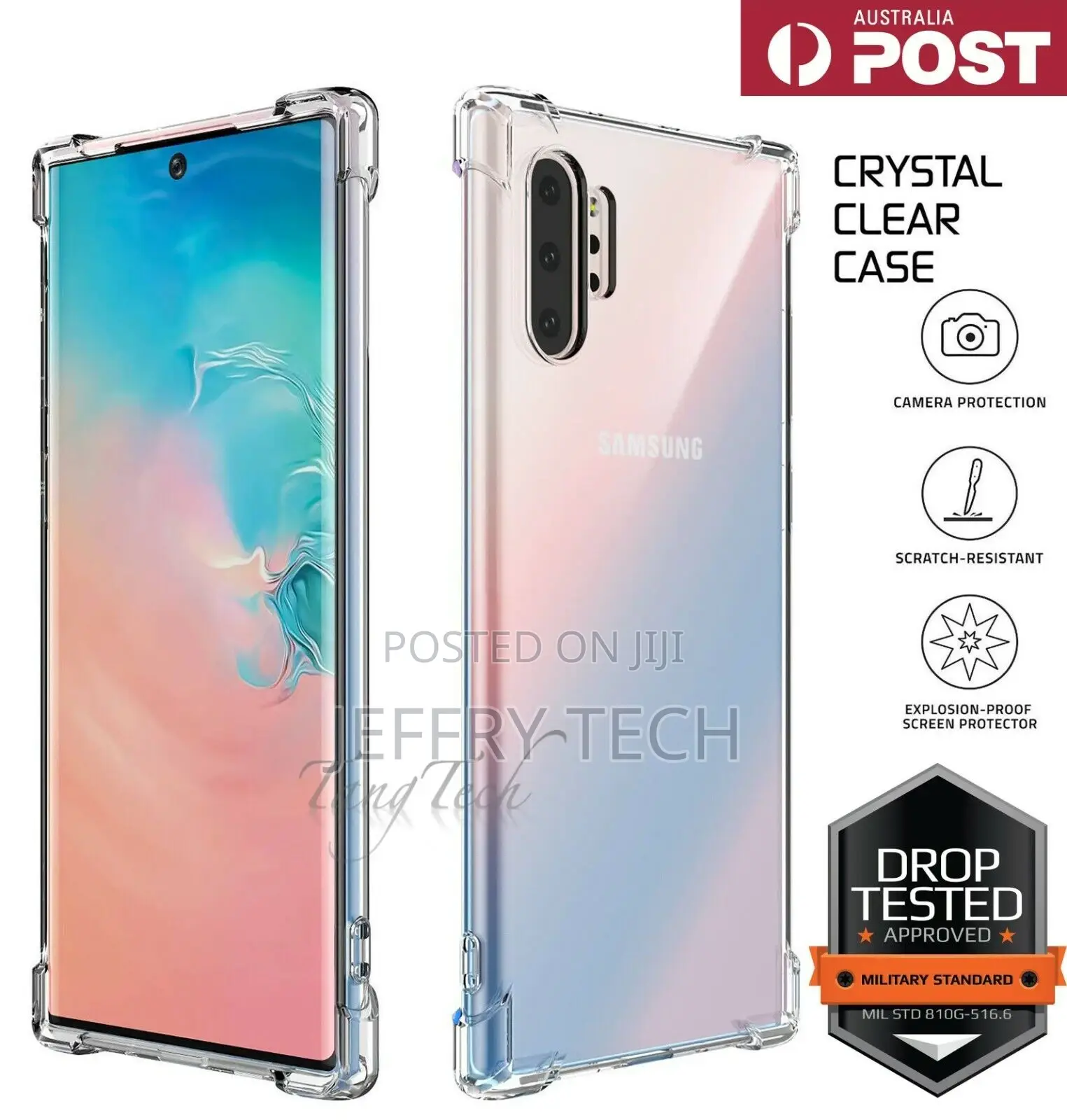 For Samsung Galaxy S20 10 98 Note10+ Shockproof Silicone Cle